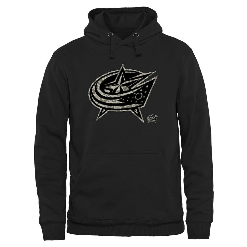 Columbus Blue Jackets Rink Warrior Pullover Hoodie Black