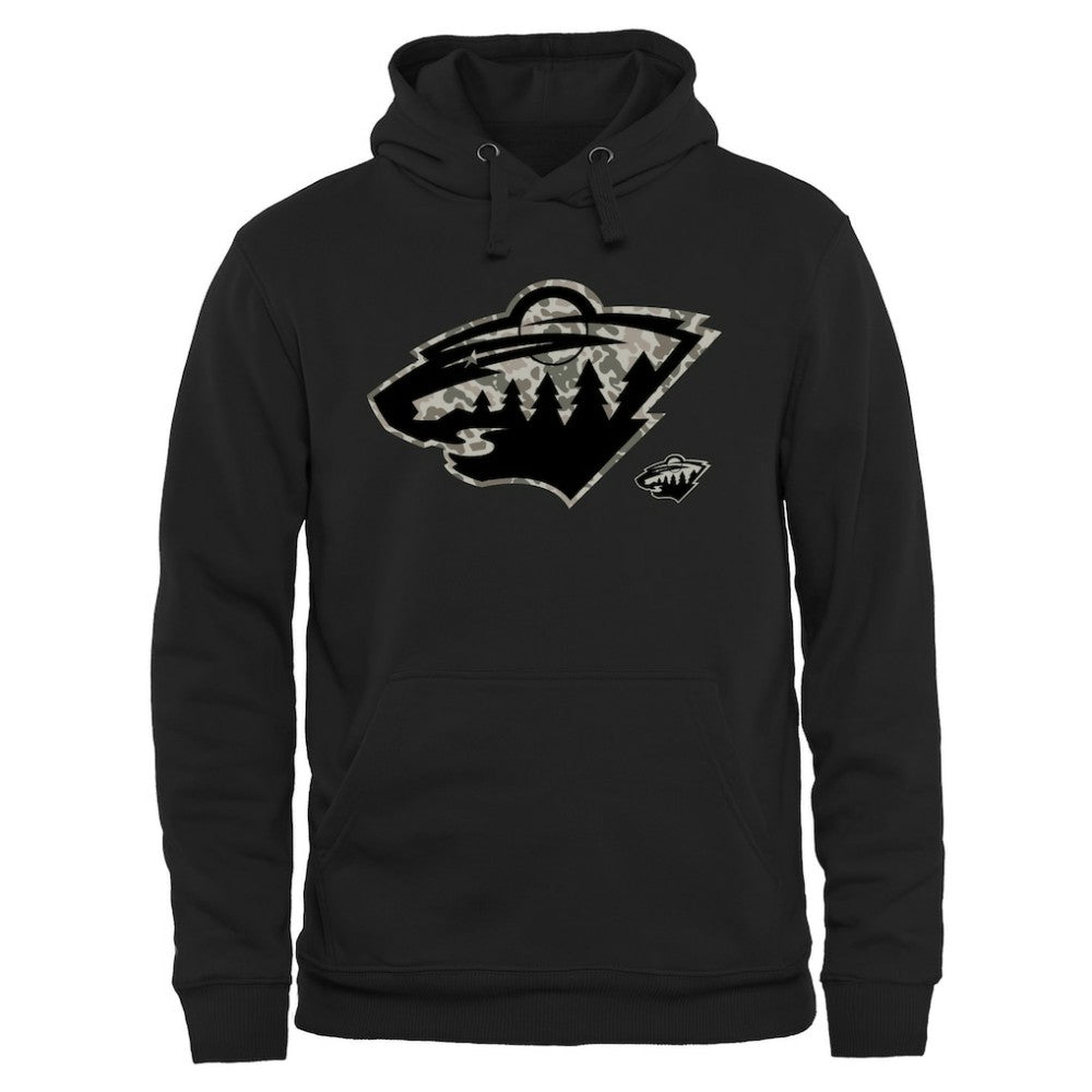Minnesota Wild Rink Warrior Pullover Hoodie Black