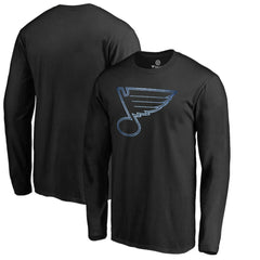 St. Louis Blues Pond Hockey Long Sleeve T-Shirt Black