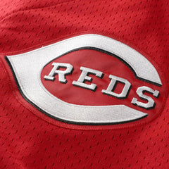 Barry Larkin Cincinnati Reds Throwback Cooperstown Mesh Batting Practice Jersey - Red | Mitchell & Ness