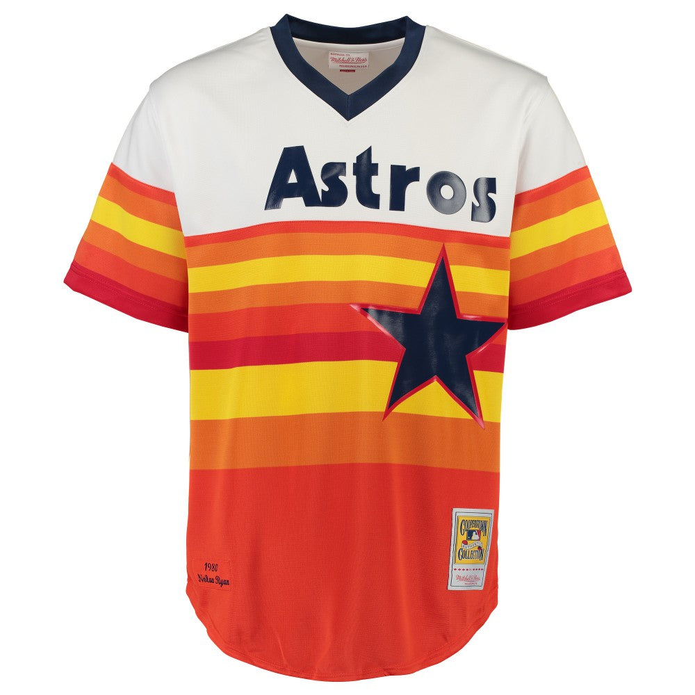 Nolan Ryan Houston Astros Throwback Authentic Jersey - White | Mitchell & Ness