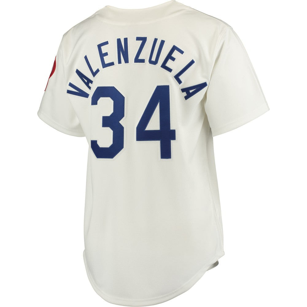 Fernando Valenzuela Los Angeles Dodgers Authentic Jersey - White | Mitchell & Ness