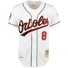 Cal Ripken Baltimore Orioles Home Authentic Jersey - White | Mitchell & Ness