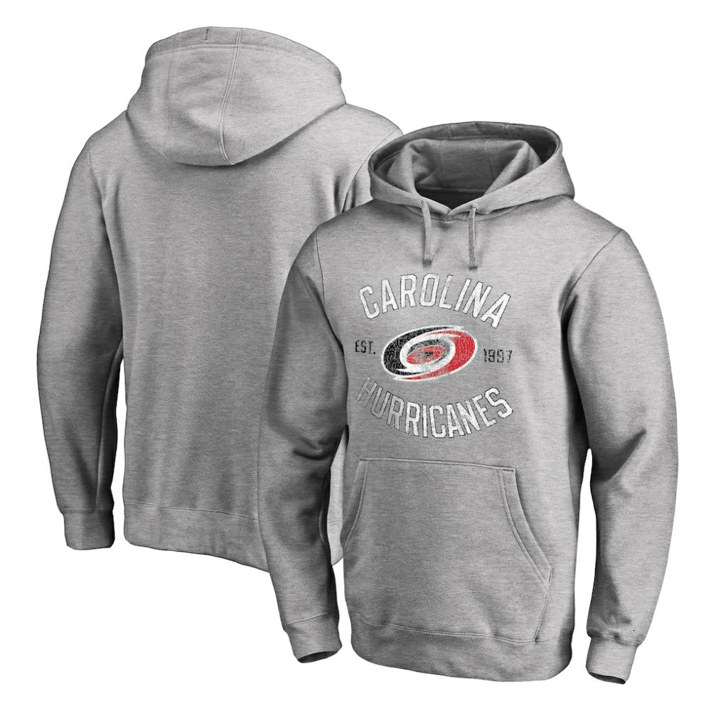 Carolina Hurricanes Heritage Pullover Hoodie Ash