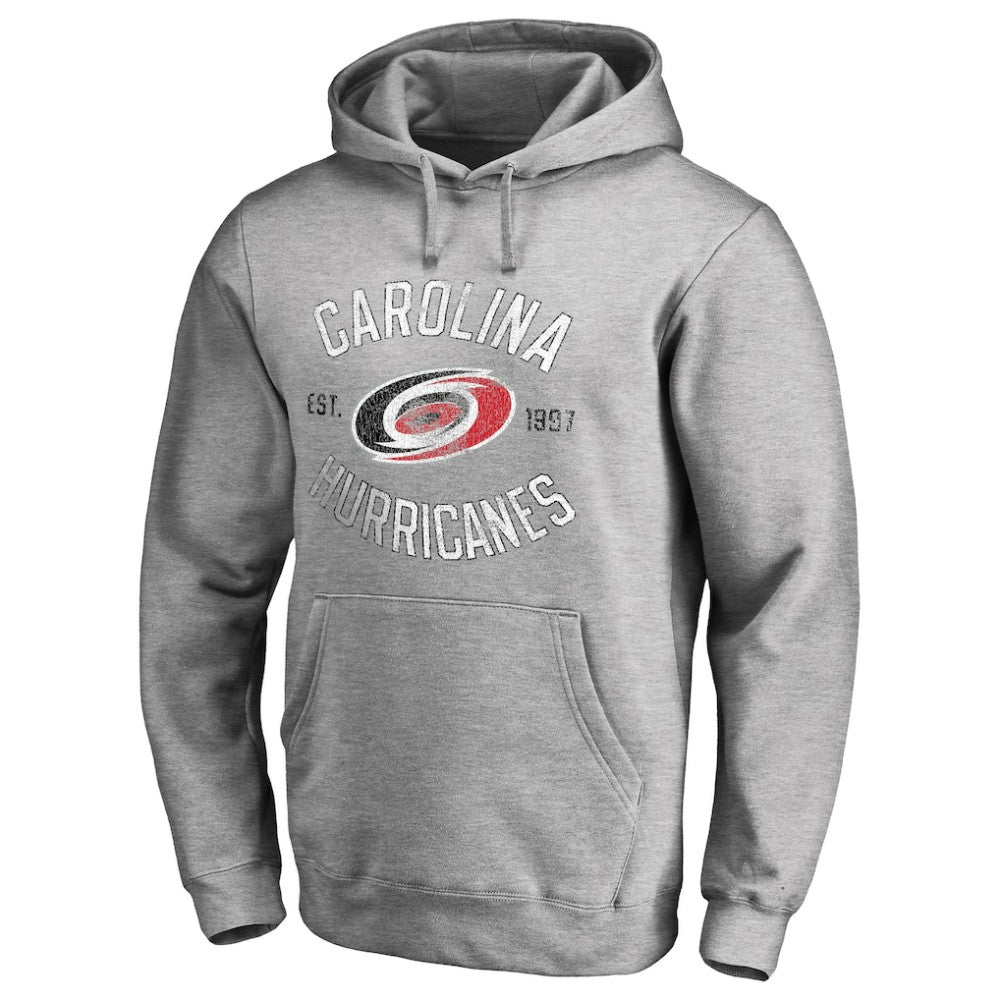 Carolina Hurricanes Heritage Pullover Hoodie Ash