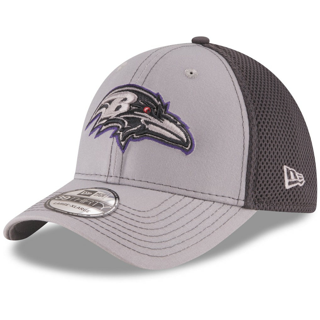 Baltimore Ravens New Era Grayed Out Neo 2 39THIRTY Flex Hat - Gray/Graphite discount