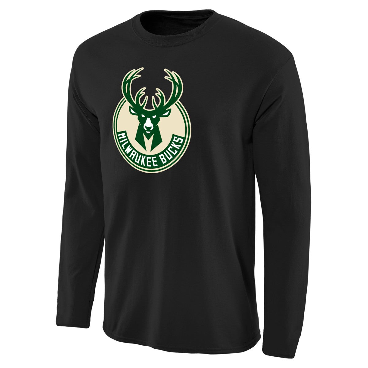 Milwaukee Bucks Primary Logo II Long Sleeve T-Shirt - Black online