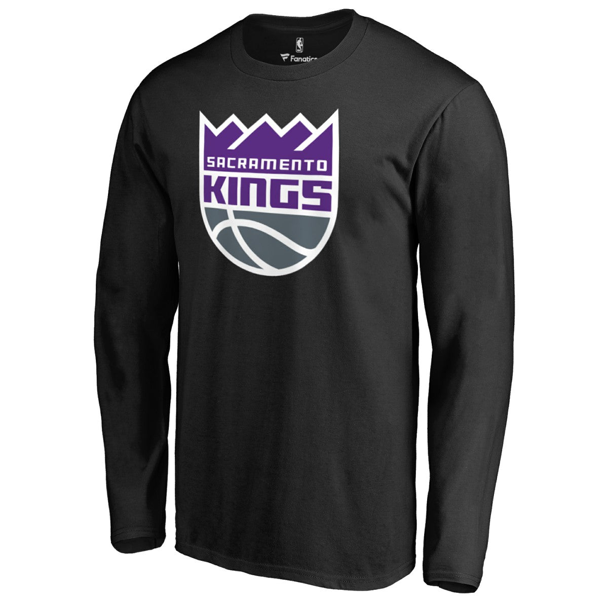 Sacramento Kings Primary Logo Long Sleeve T-Shirt - Black on sale