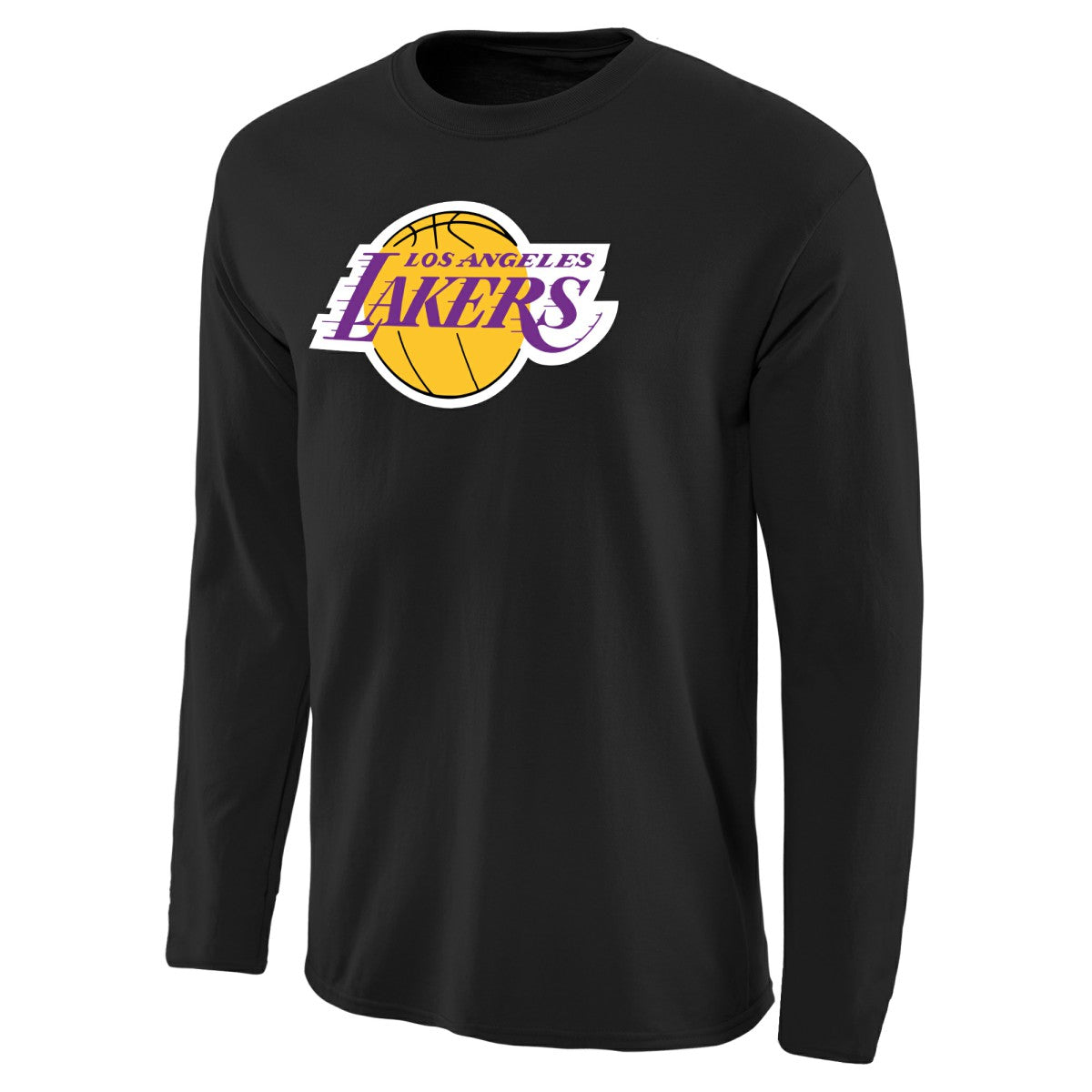 Los Angeles Lakers Primary Logo II Long Sleeve T-Shirt - Black outlet