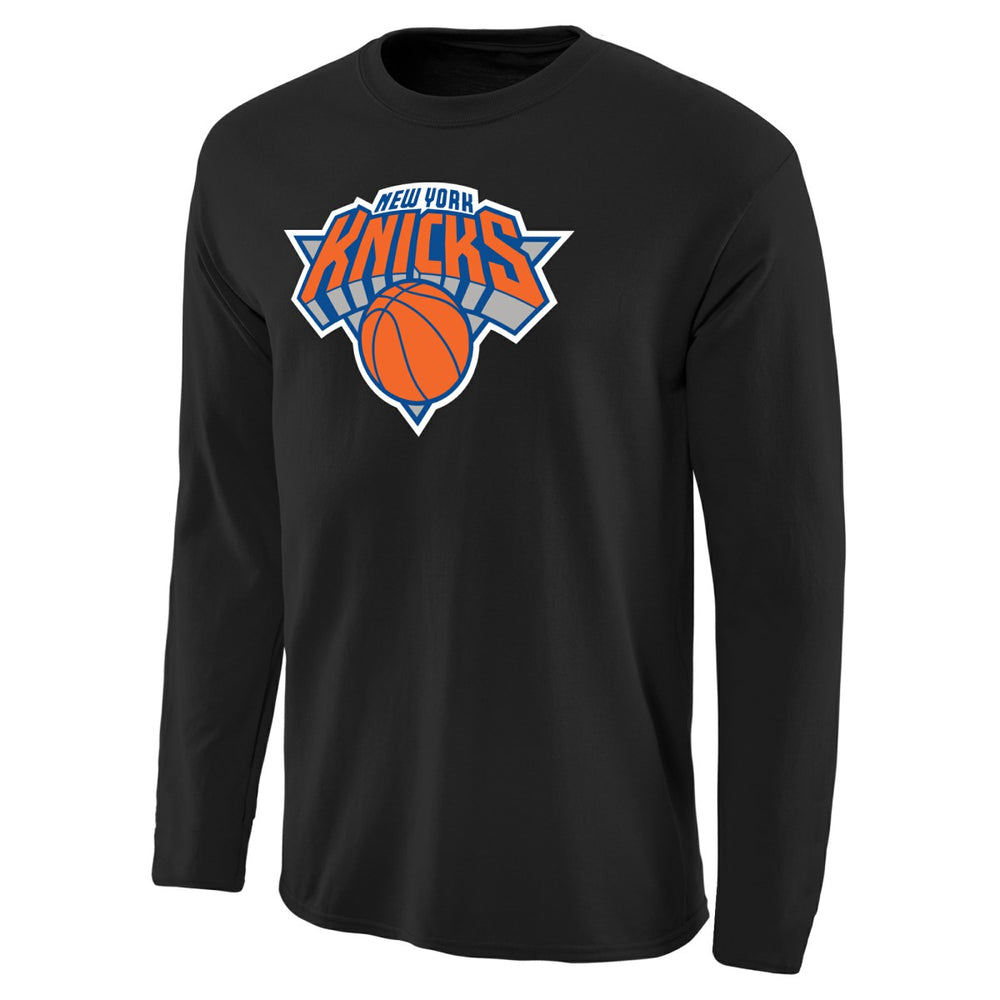 New York Knicks Primary Logo Long Sleeve T-Shirt - Black discount