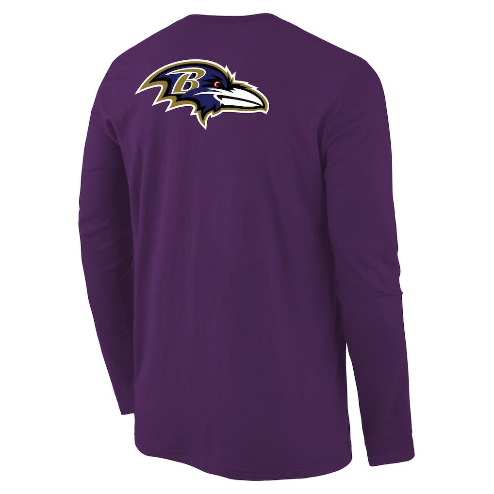 Men's Baltimore Ravens Purple Statement Long Sleeve T-Shirt for sale