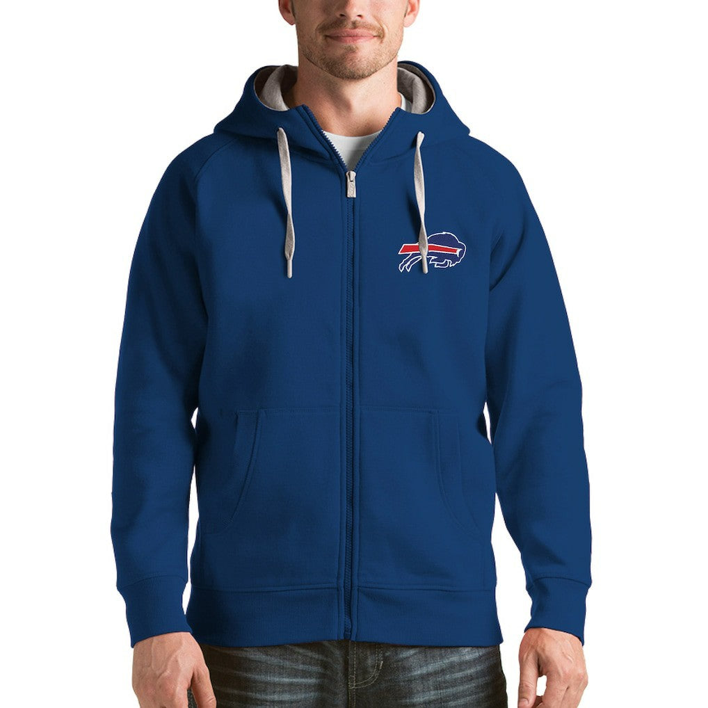 Buffalo Bills Antigua Victory Full-Zip Hoodie - Royal on sale