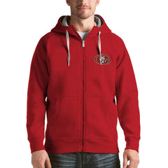 San Francisco 49ers Antigua Victory Full-Zip Hoodie - Scarlet cheap