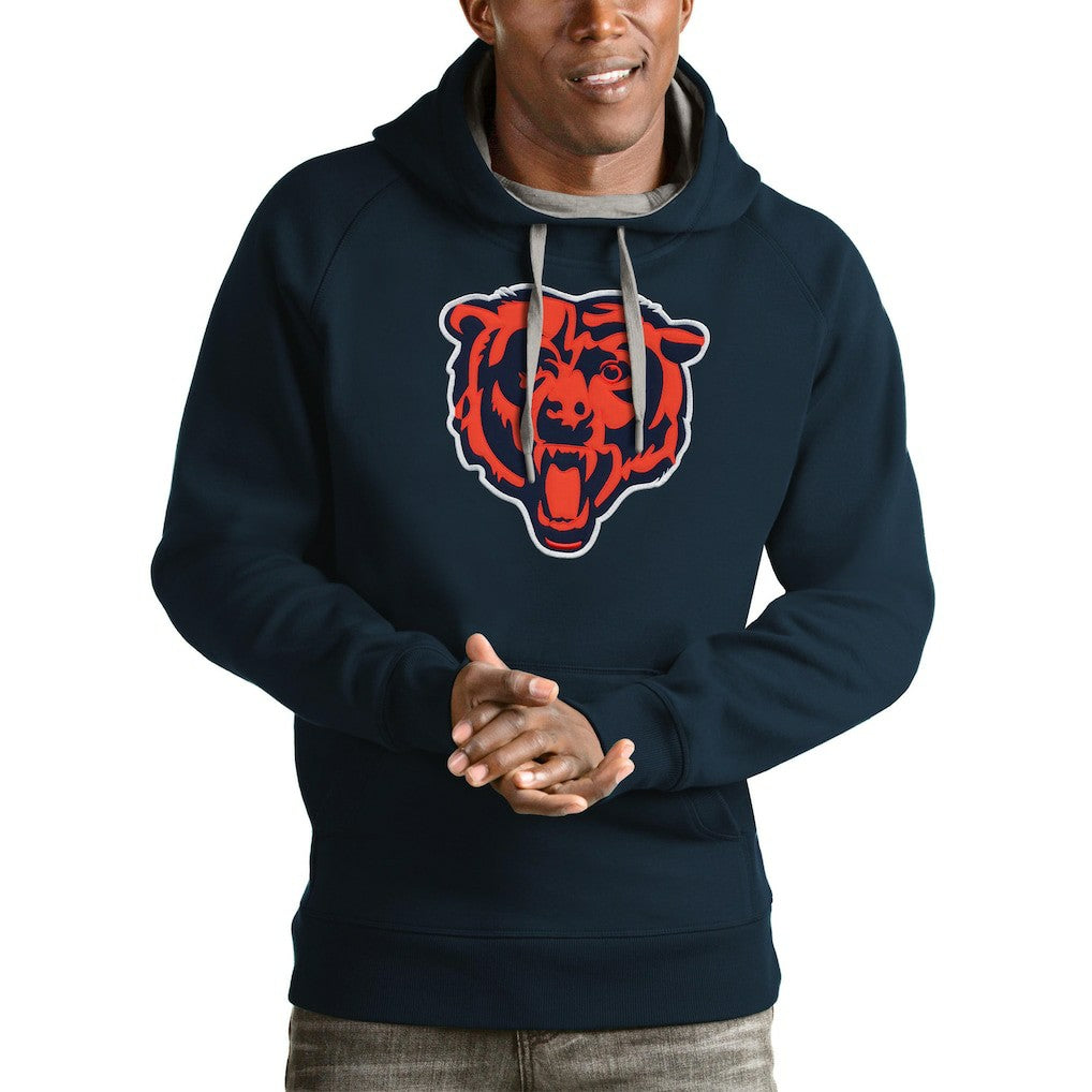 Chicago Bears Antigua Victory Pullover Hoodie - Navy online