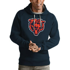 Chicago Bears Antigua Victory Pullover Hoodie - Navy online