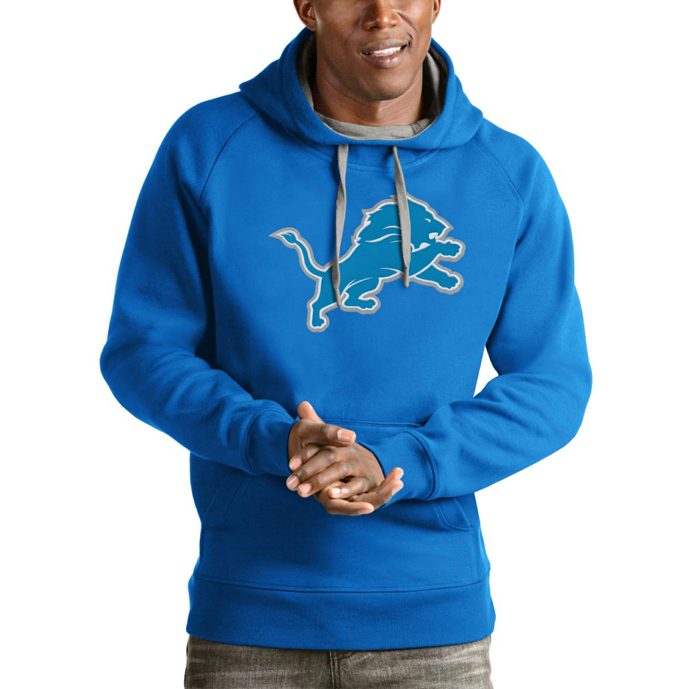 Detroit Lions Antigua Victory Pullover Hoodie - Blue online