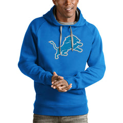 Detroit Lions Antigua Victory Pullover Hoodie - Blue online
