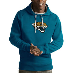 Jacksonville Jaguars Antigua Victory Pullover Hoodie - Teal discount