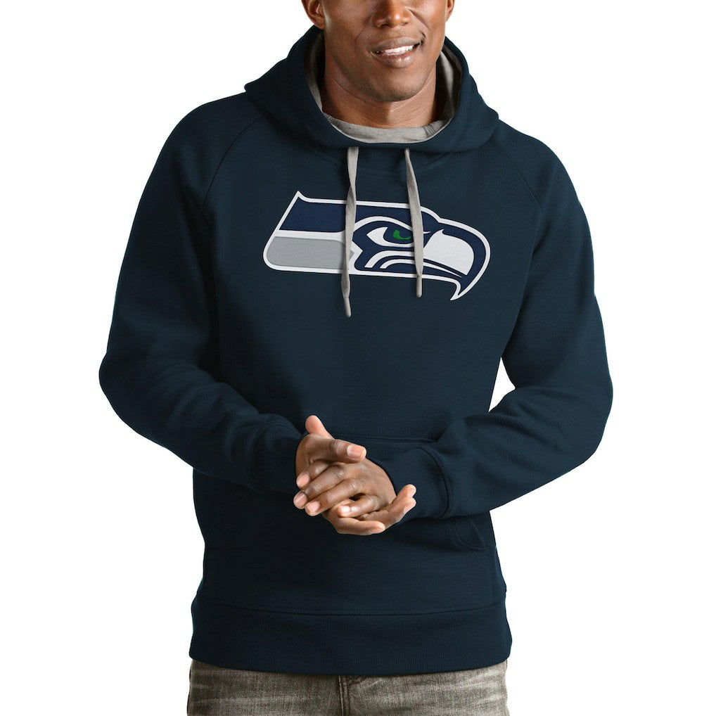 Seattle Seahawks Antigua Victory Pullover Hoodie - College Navy outlet