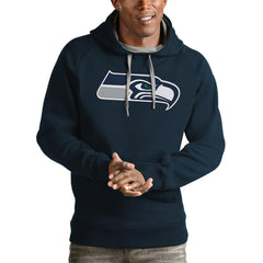 Seattle Seahawks Antigua Victory Pullover Hoodie - College Navy outlet