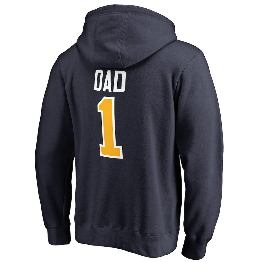 Indiana Pacers #1 Dad Pullover Hoodie - Navy shop