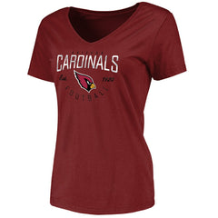 Arizona Cardinals Women's Live For It V-Neck T-Shirt - Cardinal outlet