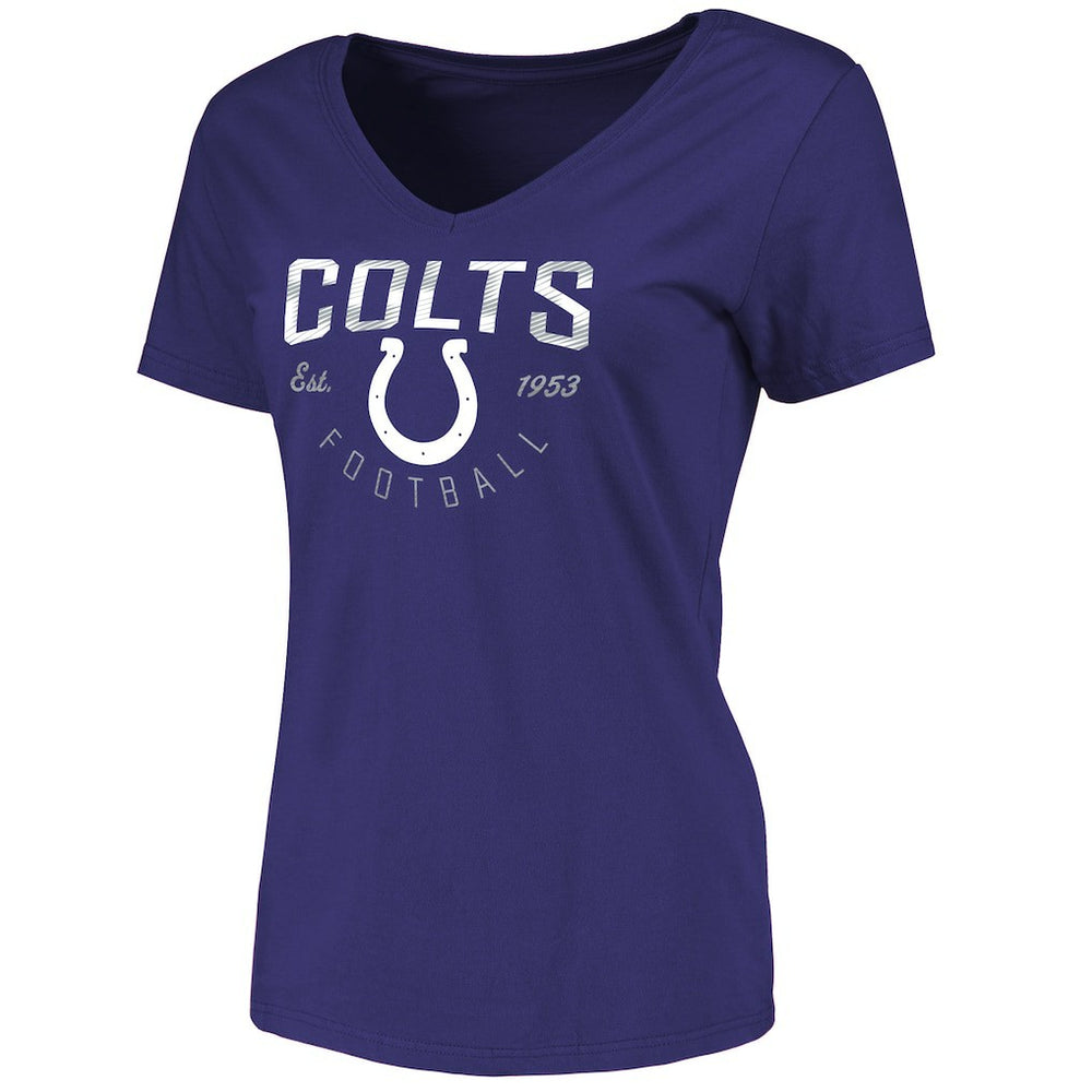Indianapolis Colts Women's Live For It V-Neck T-Shirt - Royal online