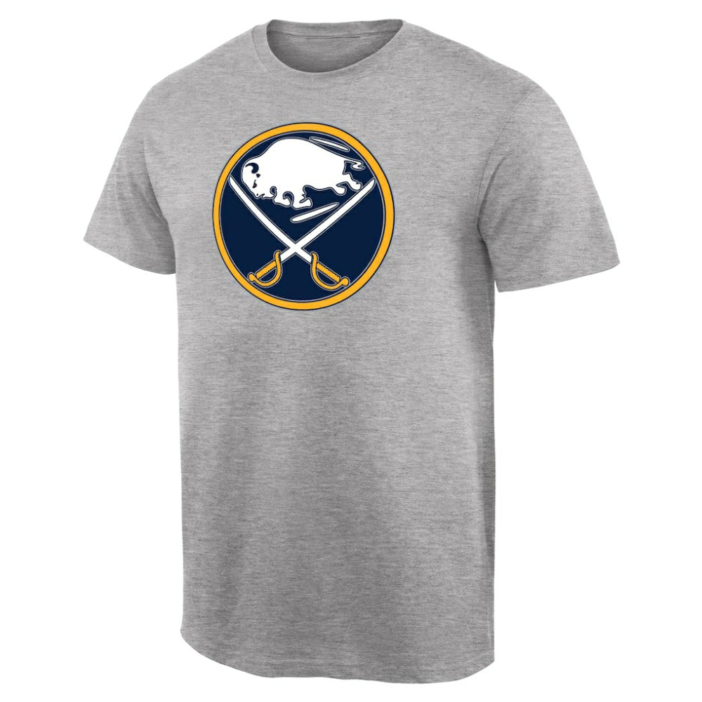 Buffalo Sabres Team Primary Logo T-Shirt Ash