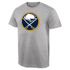 Buffalo Sabres Team Primary Logo T-Shirt Ash