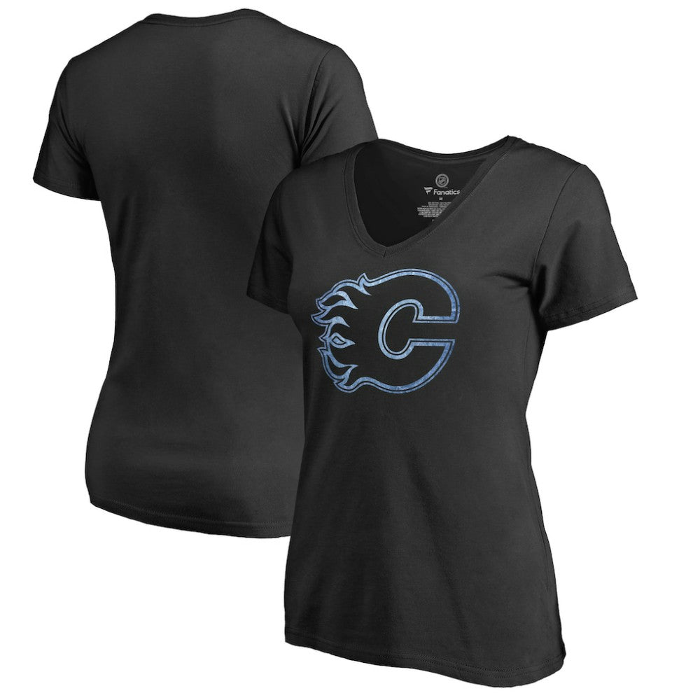 Calgary Flames Women's Pond Hockey T-Shirt Black