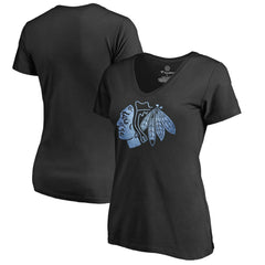 Chicago Blackhawks Women's Pond Hockey T-Shirt Black