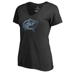 Columbus Blue Jackets Women's Pond Hockey T-Shirt Black
