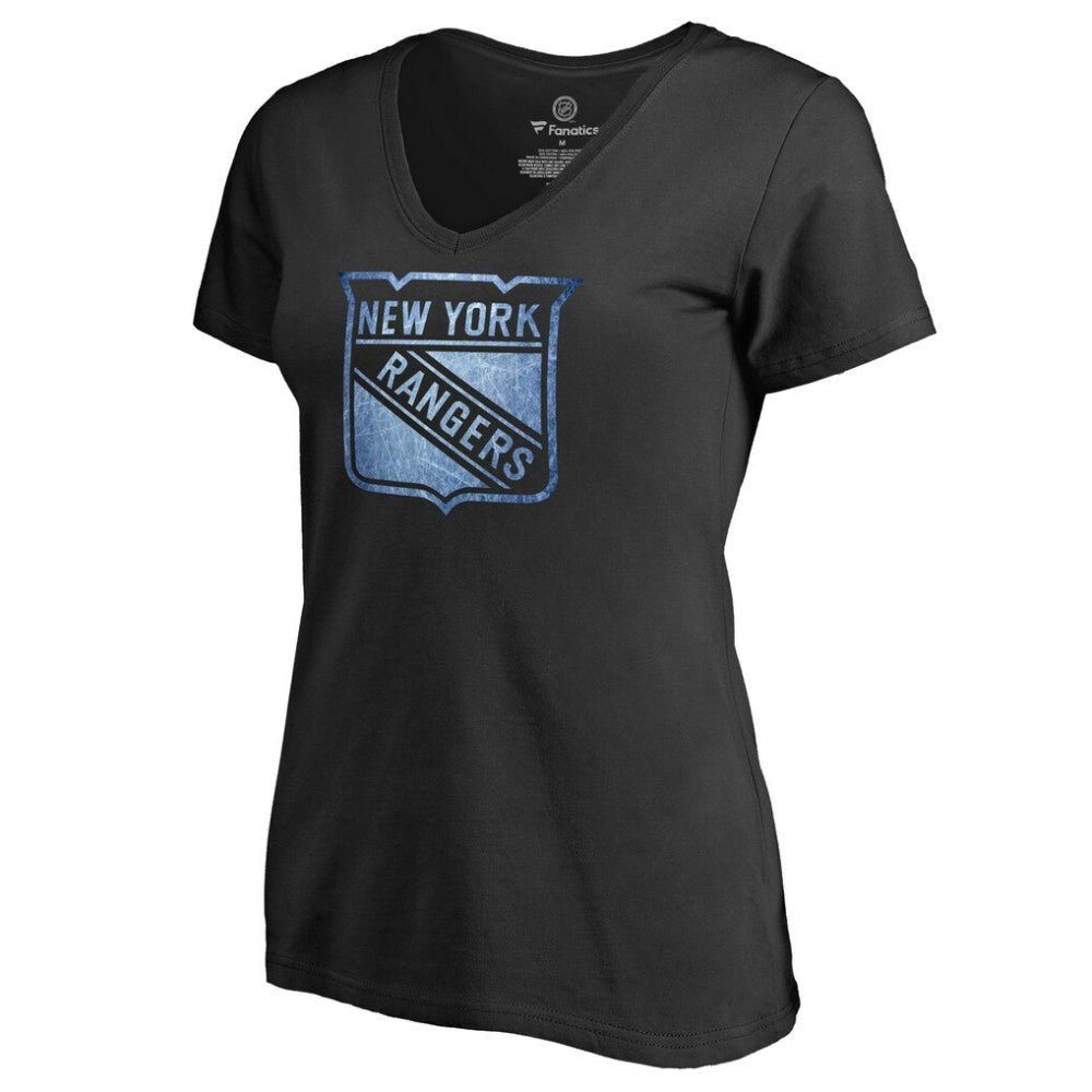 New York Rangers Women's Pond Hockey T-Shirt Black