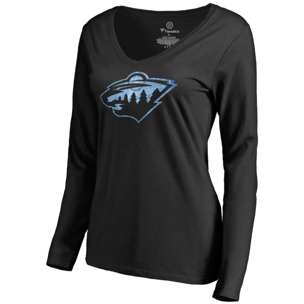 Minnesota Wild Women's Pond Hockey Long Sleeve T-Shirt Black