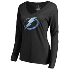 Tampa Bay Lightning Women's Pond Hockey Long Sleeve T-Shirt Black