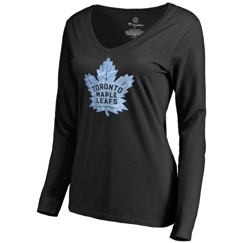 Toronto Maple Leafs Women's Pond Hockey Long Sleeve T-Shirt Black
