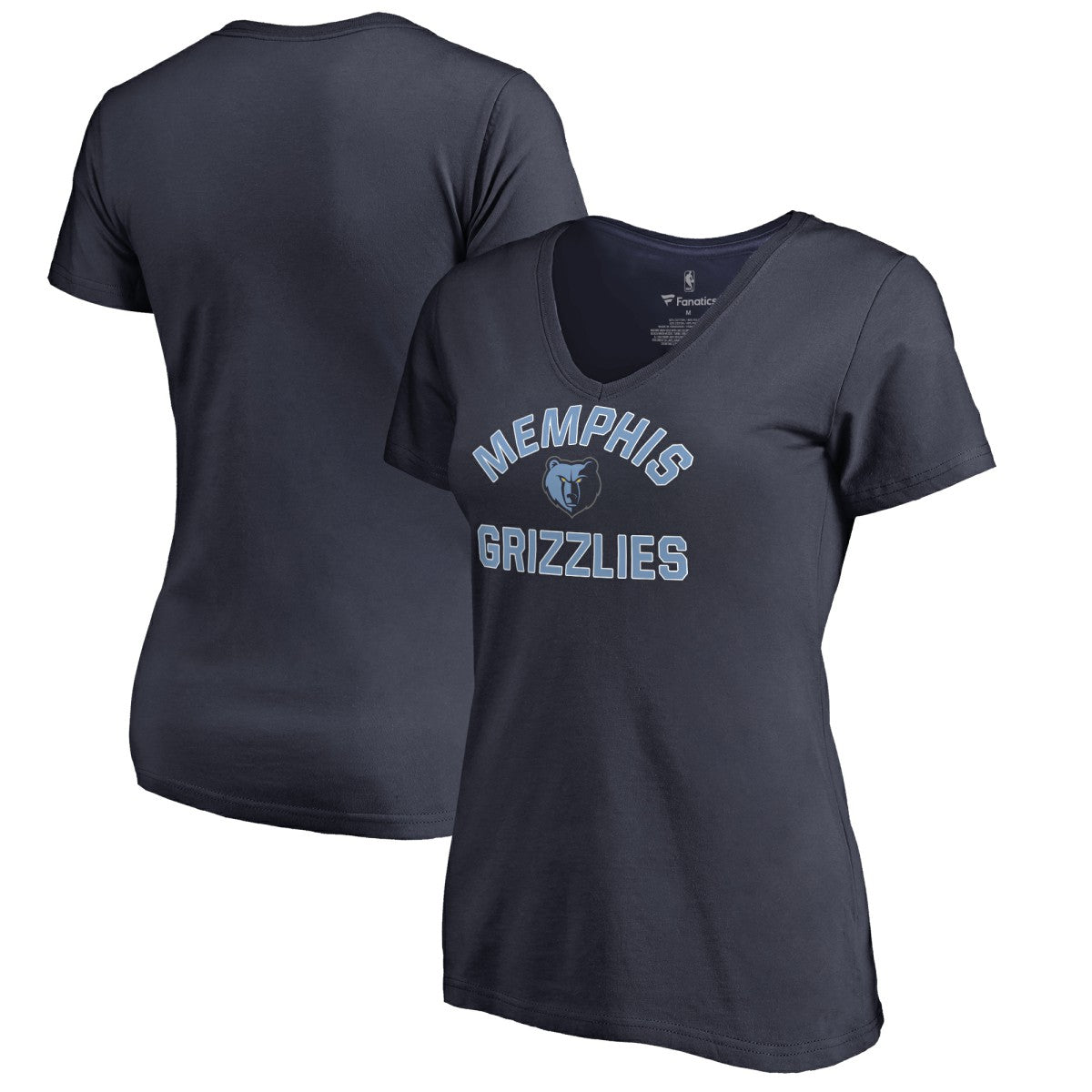 Memphis Grizzlies Women's Overtime V-Neck T-Shirt - Navy discount