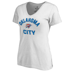 Oklahoma City Thunder Women's Overtime V-Neck T-Shirt - White sale