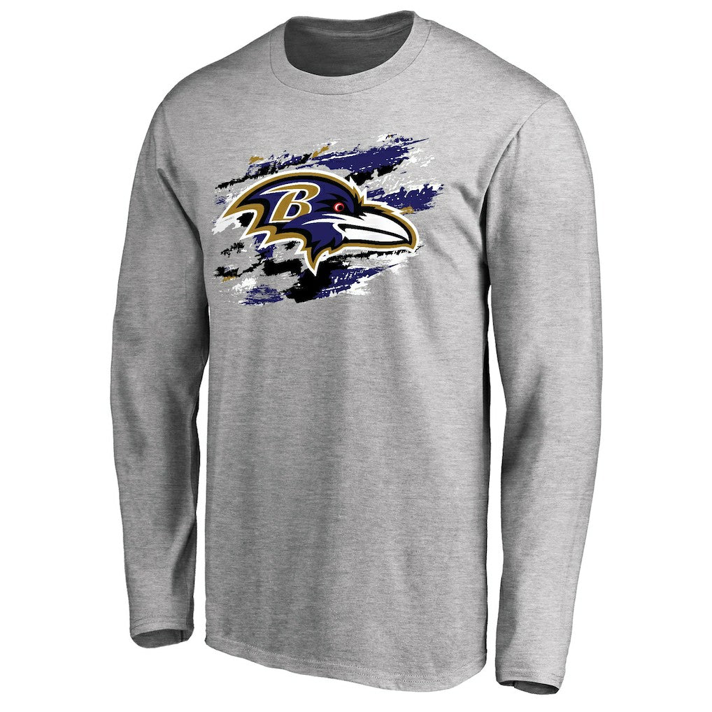Baltimore Ravens True Colors Long Sleeve T-Shirt - Ash outlet
