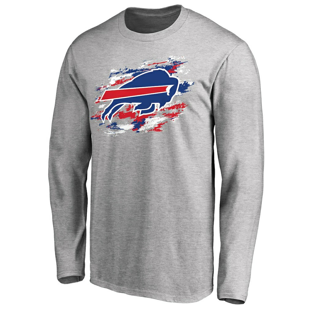 Buffalo Bills True Colors Long Sleeve T-Shirt - Ash outlet