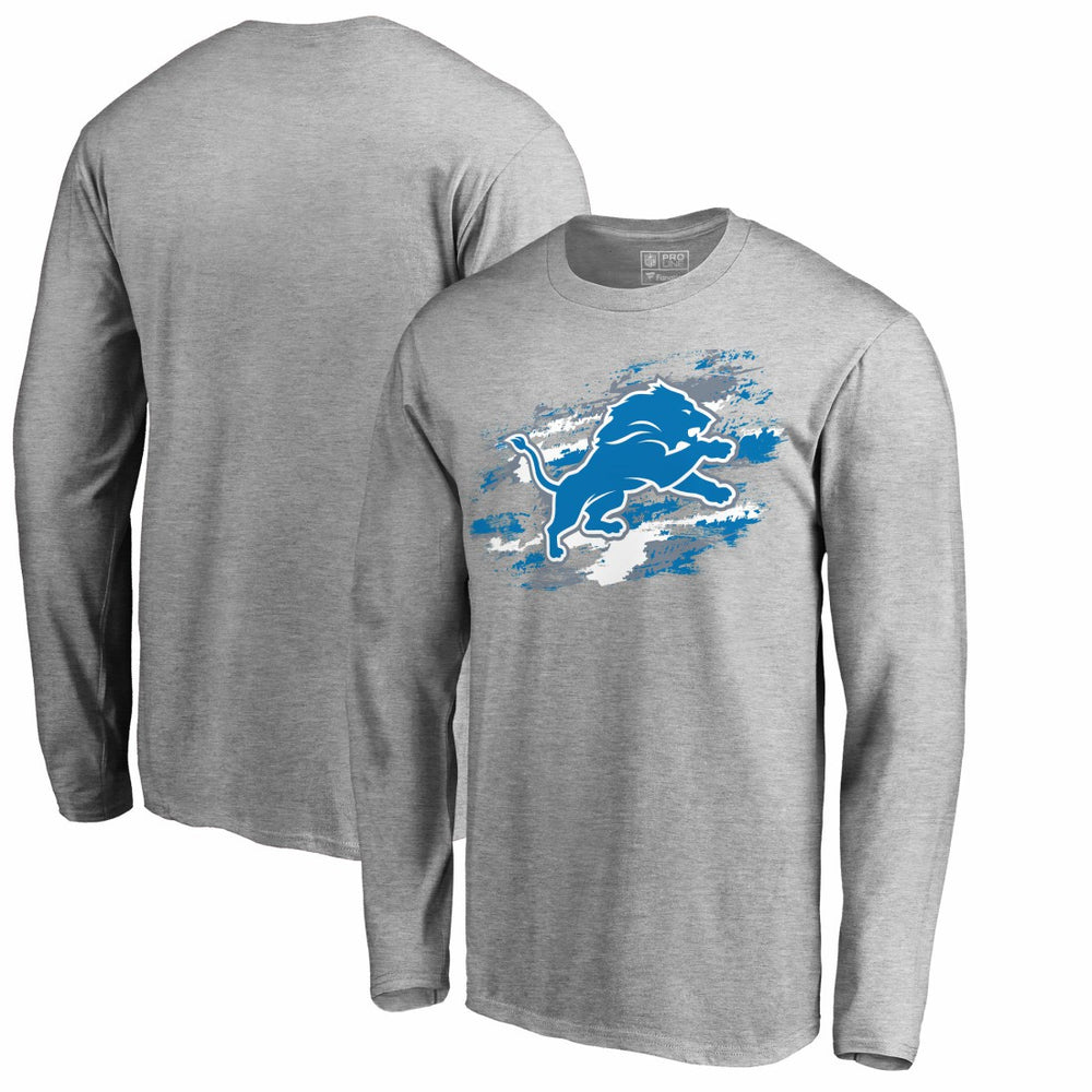 Detroit Lions True Colors Long Sleeve T-Shirt - Ash sale