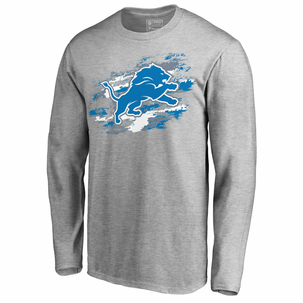 Detroit Lions True Colors Long Sleeve T-Shirt - Ash sale