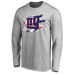 New York Giants True Colors Long Sleeve T-Shirt - Ash for sale