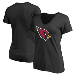 Arizona Cardinals Women's Primary Team Logo V-Neck T-Shirt - Black discount