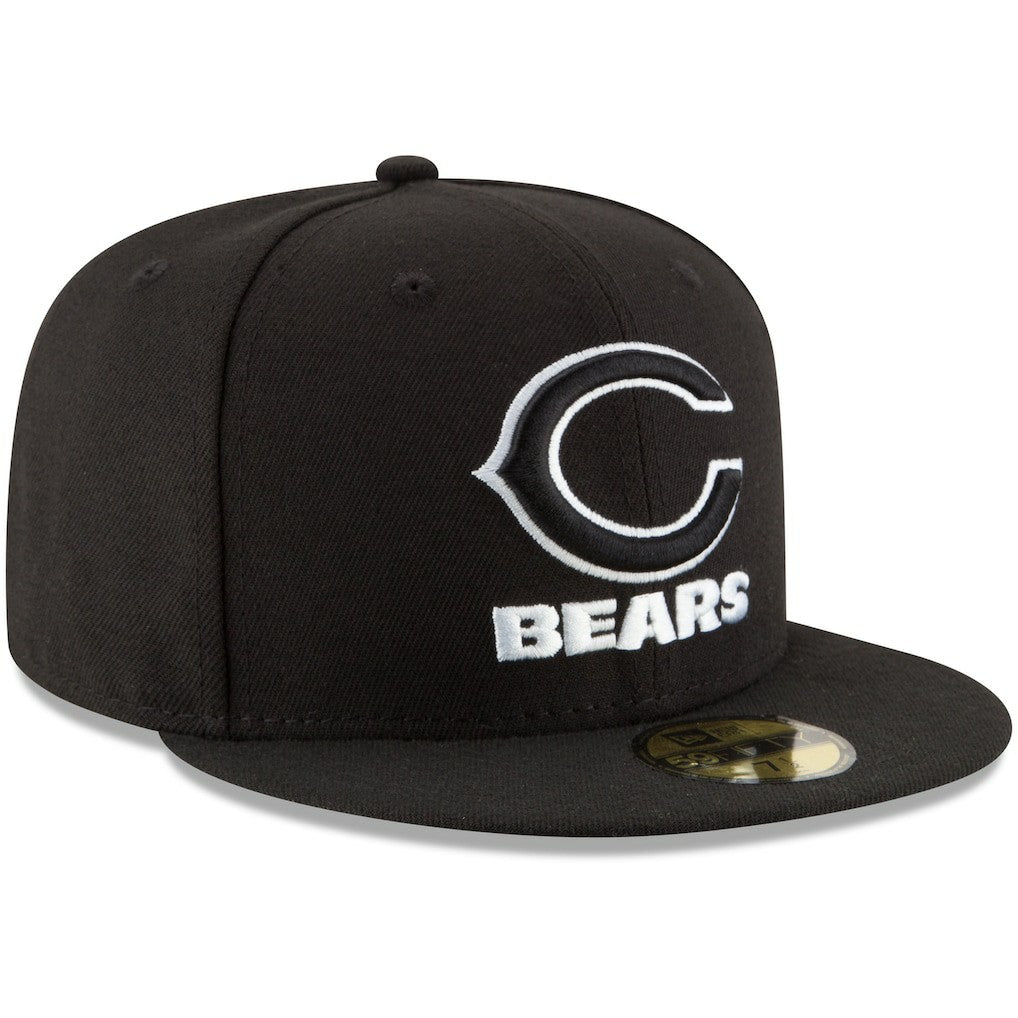 Chicago Bears New Era B-Dub 59FIFTY Fitted Hat - Black outlet