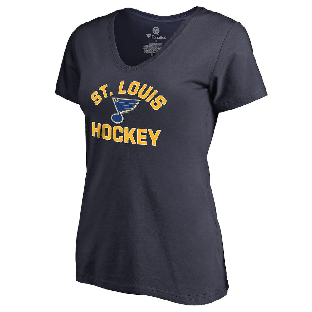 St. Louis Blues Women's Overtime V-Neck T-Shirt Navy