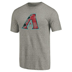 Arizona Diamondbacks Distressed Team Tri-Blend T-Shirt - Ash