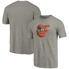 Baltimore Orioles Distressed Team Tri-Blend T-Shirt - Ash