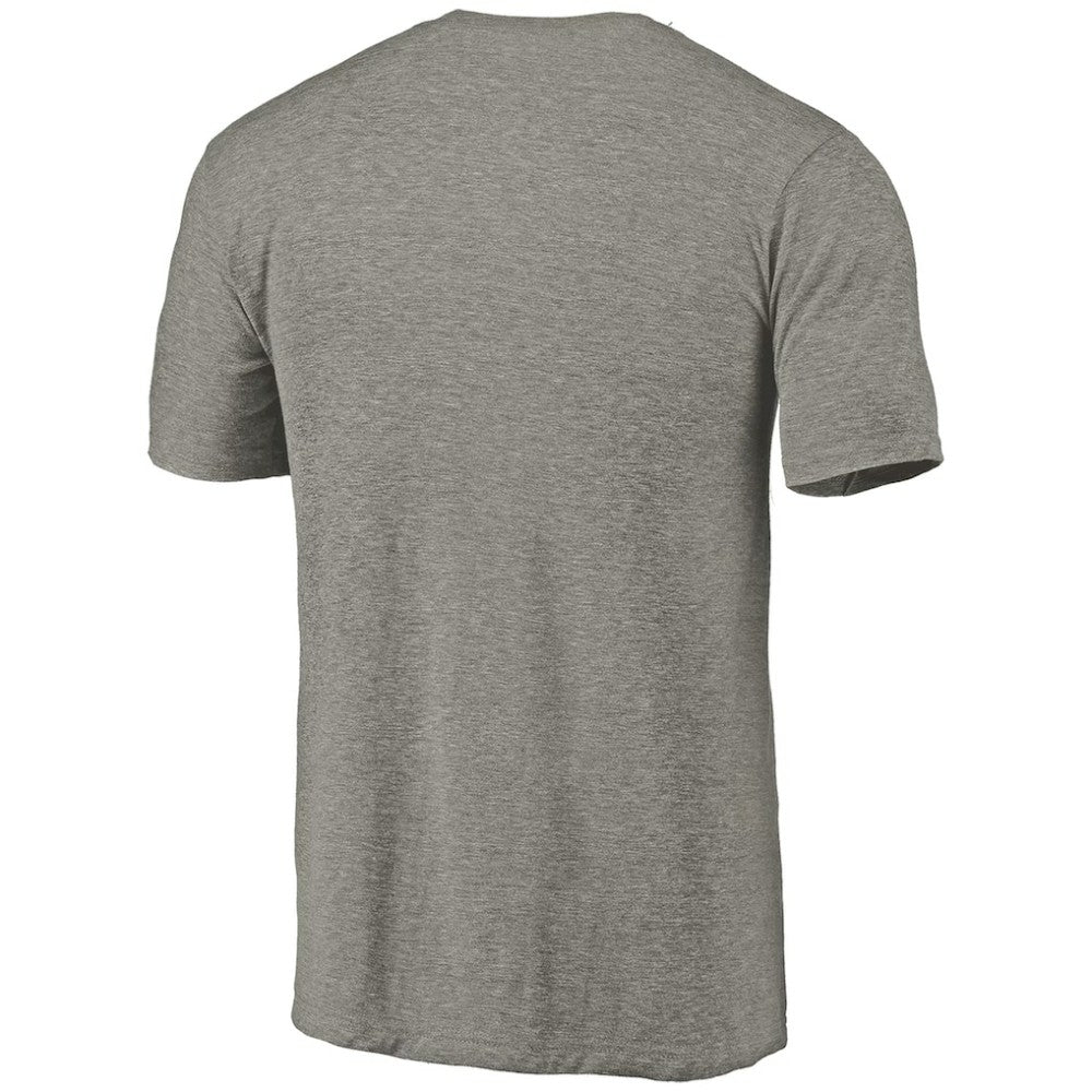 Chicago Cubs Distressed Team Tri-Blend T-Shirt - Ash