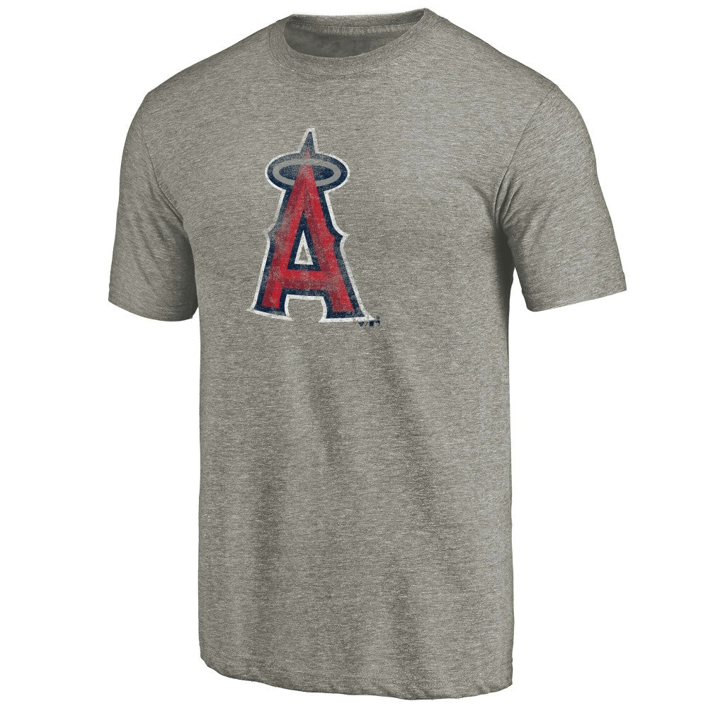 Los Angeles Angels Distressed Team Tri-Blend T-Shirt - Ash